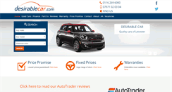 Desktop Screenshot of desirablecar.com